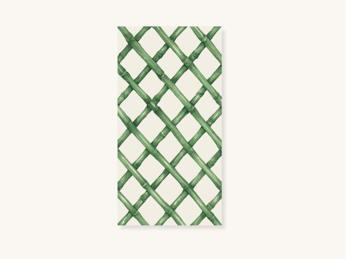 Green Lattice Guest Napkins