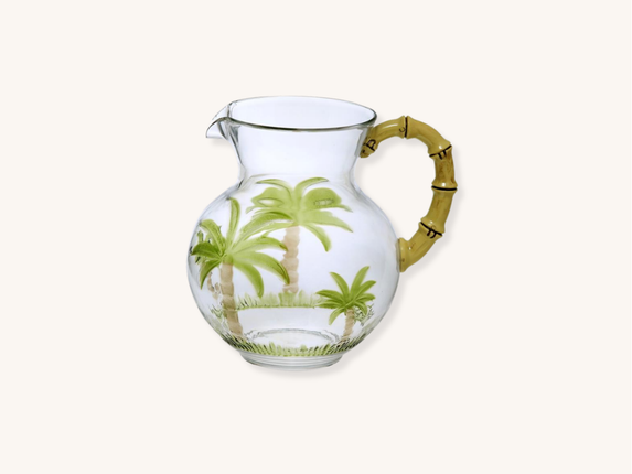 Acrylic Palm Tree Pitcher