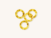 Set of Four Lemon Acrylic Napkin Rings