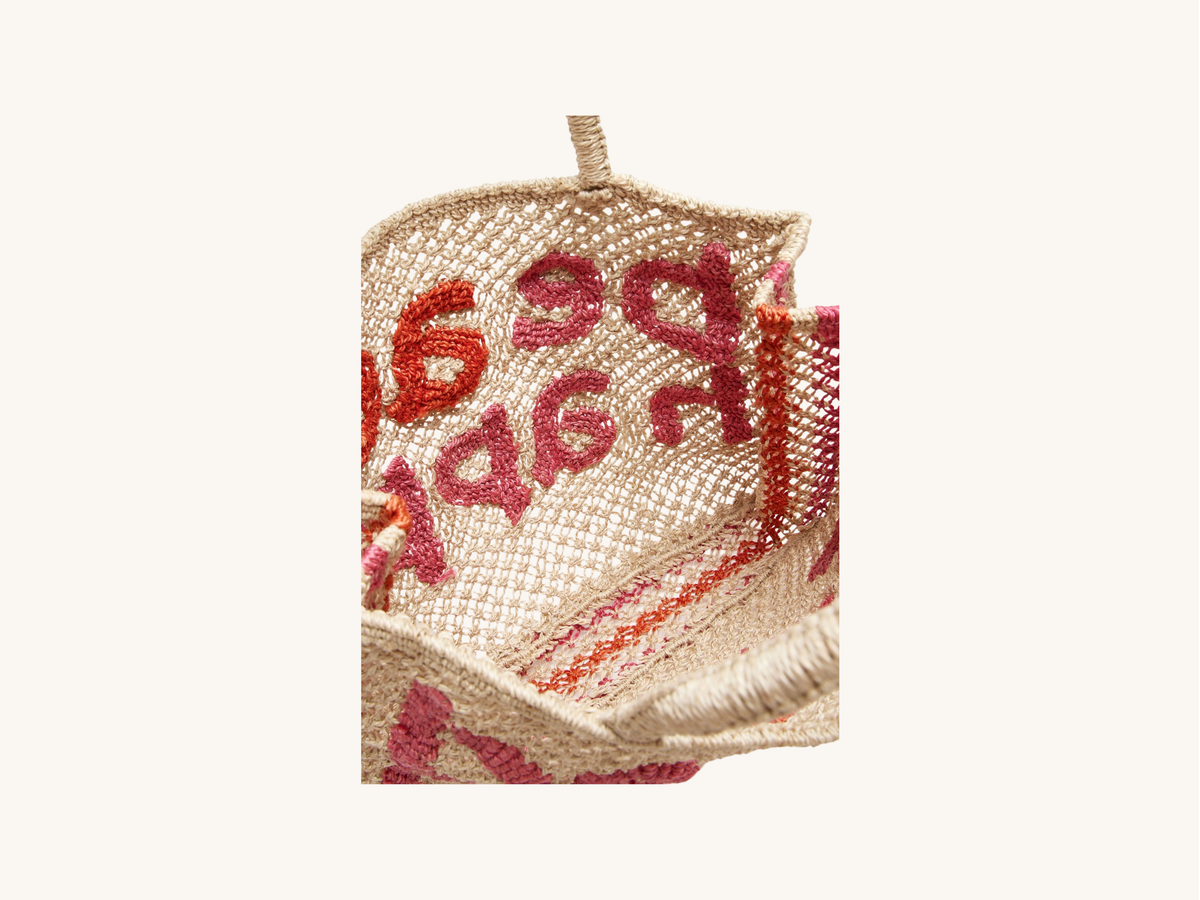 Beach Happy Jute Tote