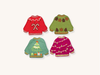 Set of Four Ugly Sweaters Cocktail Napkins