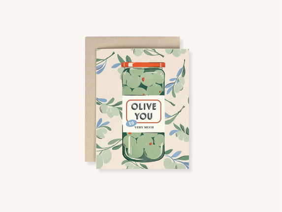 Olive You Greeting Card