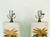 Pair of Hand Painted Palm Tree Lamps