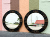 Pair of Chinoiserie Chic Round Mirrors