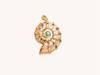 Gold Turquoise Shell Pendant
