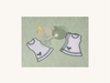 Set of Four Tennis Dress Cocktail Napkins