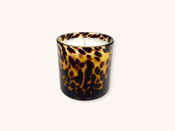 Sugared Amber Tortoiseshell Candle