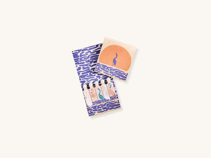 Tropical Sunset Birds Matchbook