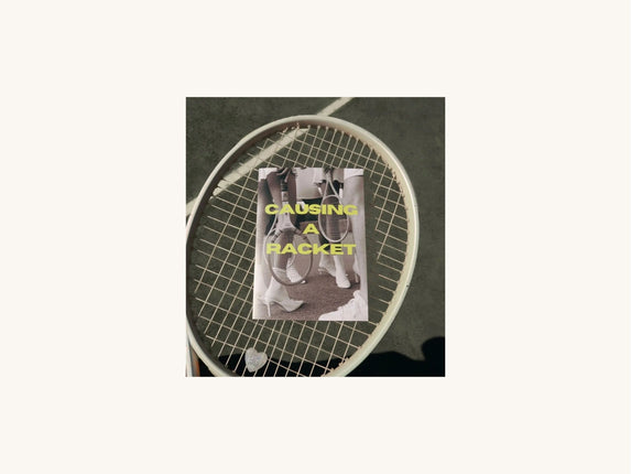 Causing a Racket Greeting Card