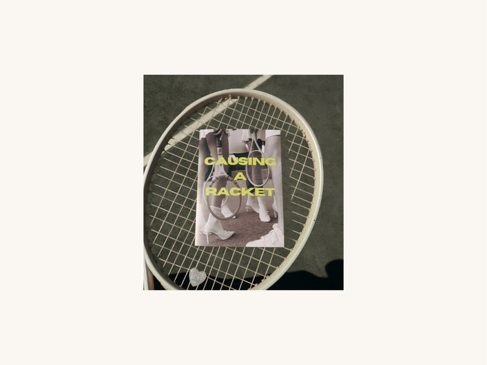 Causing a Racket Greeting Card