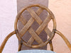 Pair of Cross Back Rattan Chairs