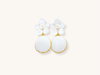 Handmade La Mer Original White Earrings