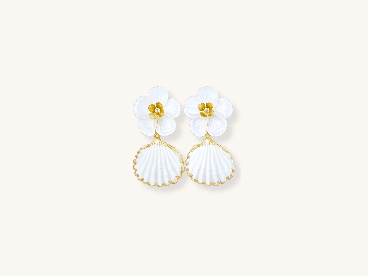 Handmade Gold Mini Mermaid Earrings