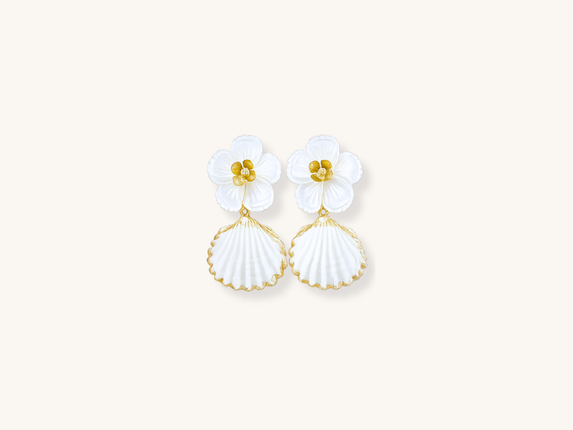 Handmade Gold Mini Mermaid Earrings
