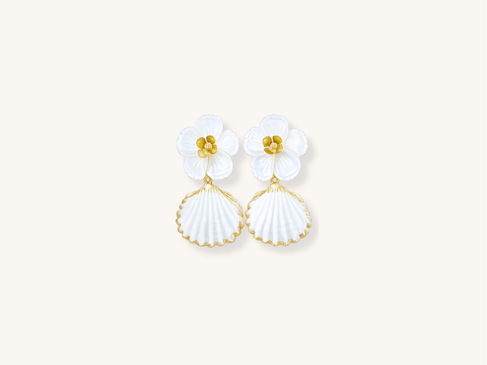 Handmade Gold Mini Mermaid Earrings