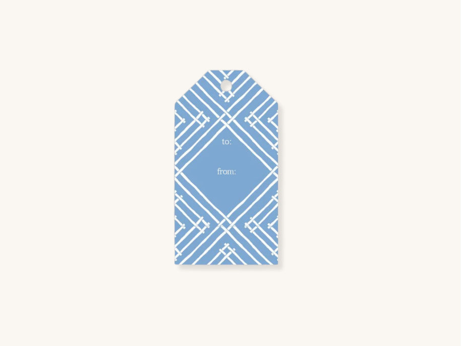 Set of Ten Blue Island House Gift Tags