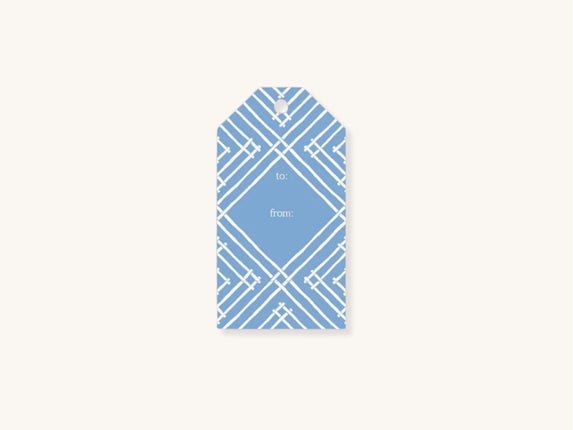Set of Ten Blue Island House Gift Tags