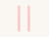 Pair of Blush Pink Taper Candles