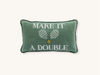 Make It A Double Needlepoint Pillow