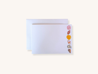 Set of Five Lyda Brown Shells Notecards