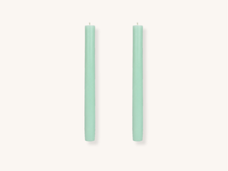 Pair of Sage Green Taper Candles