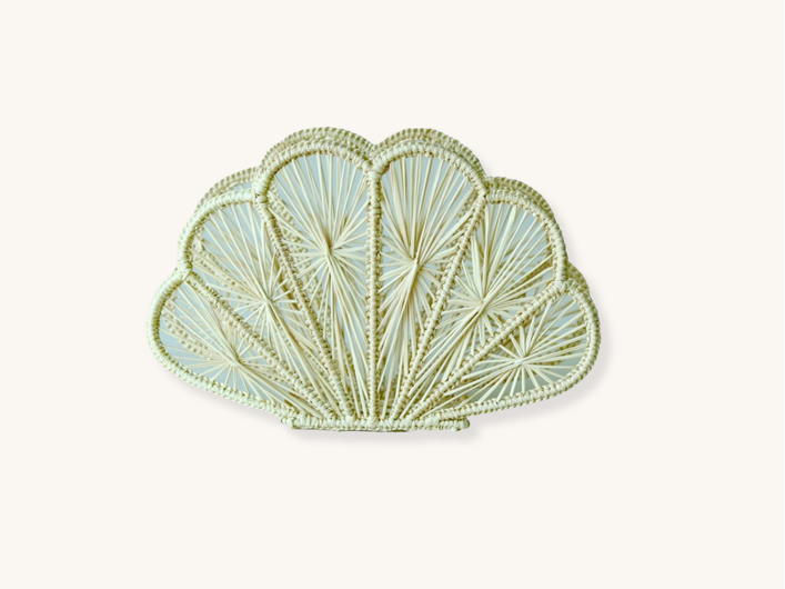 Natural Seashell Raffia Napkin Holder