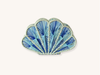 Blue Seashell Raffia Napkin Holder