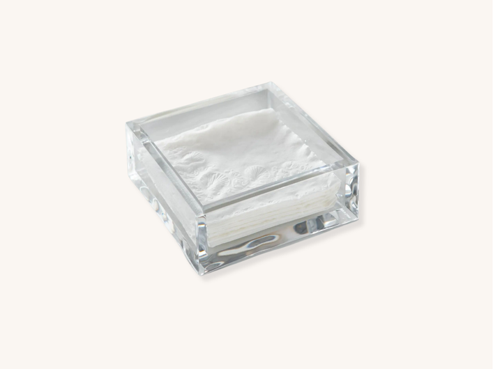 Lucite Cocktail Napkin Holder