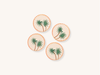 Set of Four Palm Tree Coasters