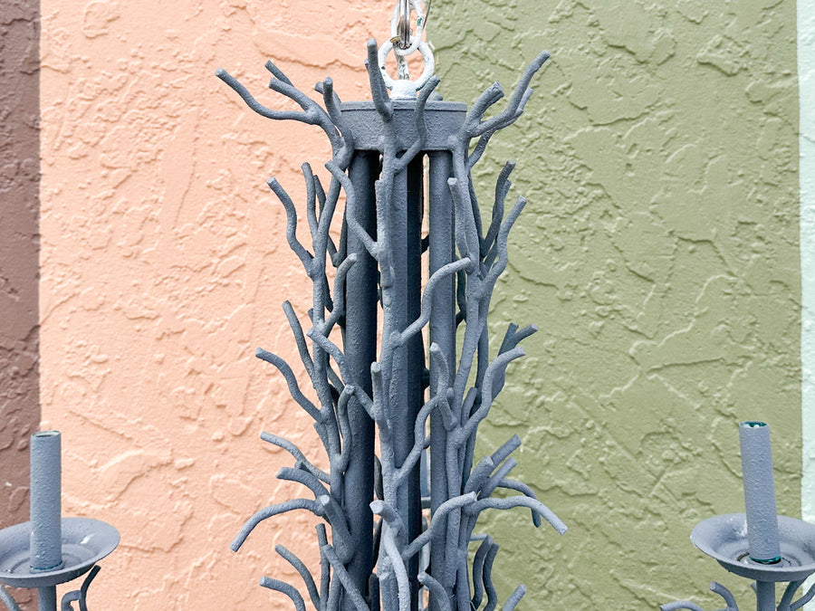 Large Faux Coral Chandelier