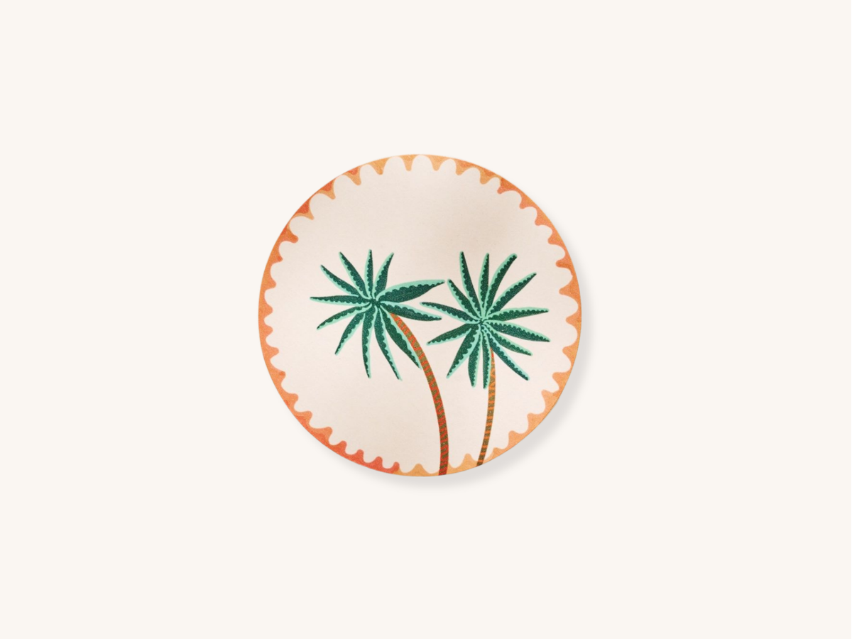 Set of Four Palm Tree Coasters