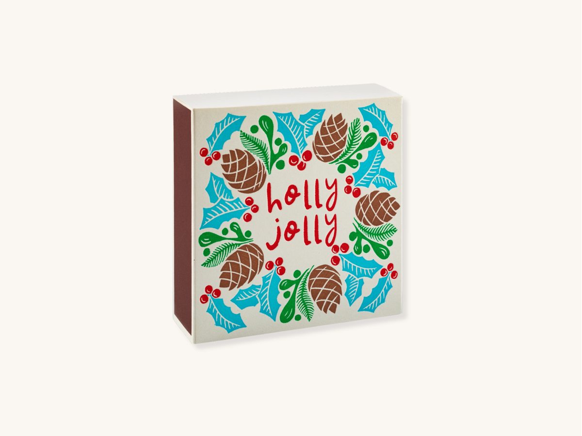 Holly Jolly Wreath Safety Matches
