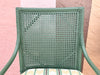 Pair of Double Cane Rattan Arm Chairs