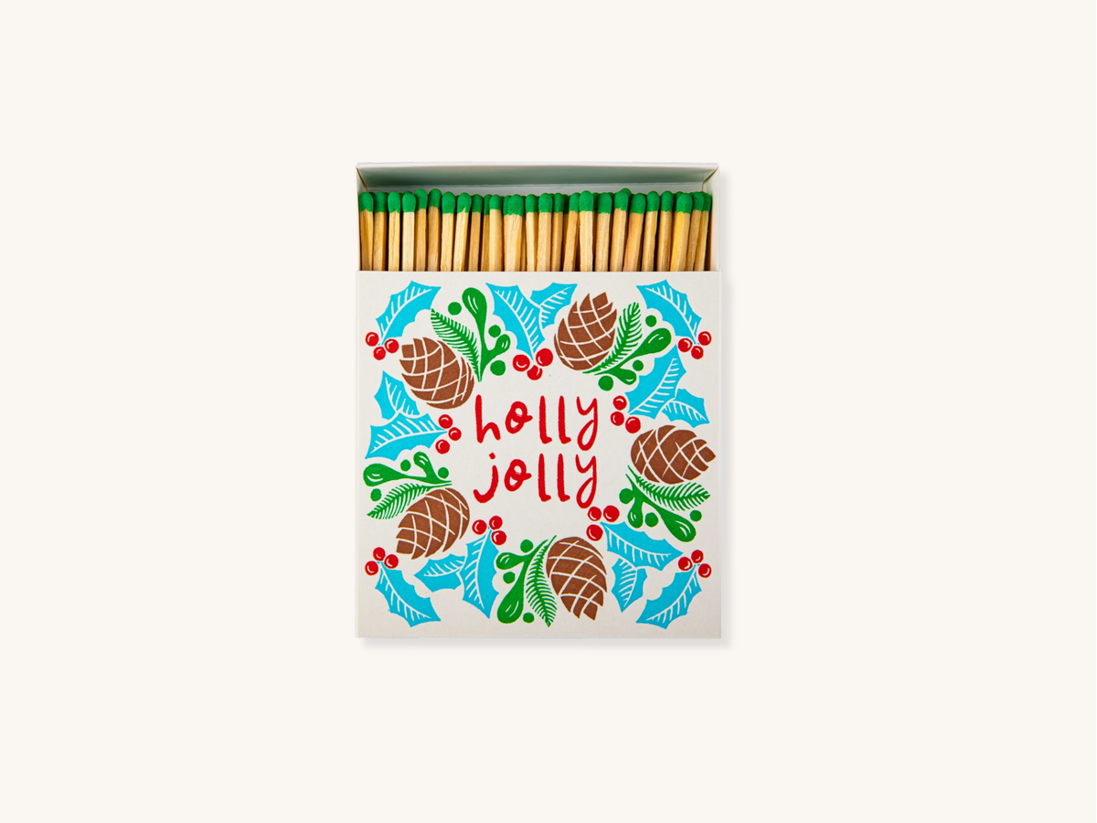 Holly Jolly Wreath Safety Matches