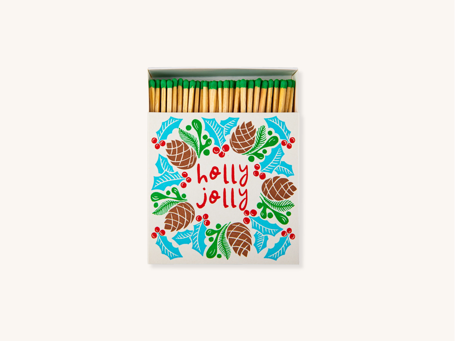 Holly Jolly Wreath Safety Matches