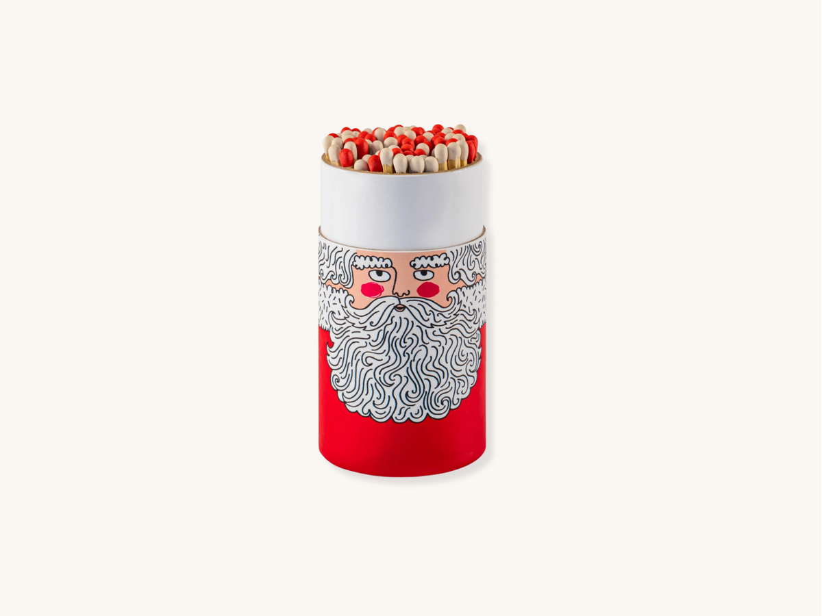 Father Christmas Large Cylinder Matches