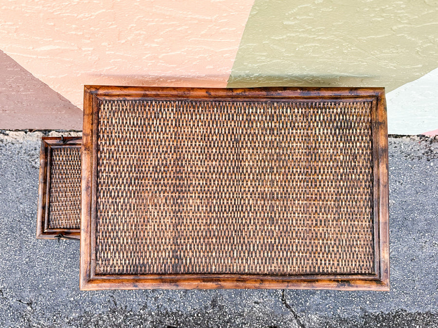 West Indies Style Rattan Plant Stand