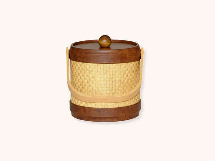Samoa Wheat Wicker Ice Bucket