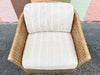 McGuire Raw Hide and Rattan Lounge Chair