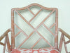 Faux Bamboo Chippendale Arm Chair