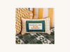 Bathroom Etiquette Needlepoint Pillow