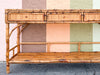 Island Chic Tortoiseshell Rattan Console