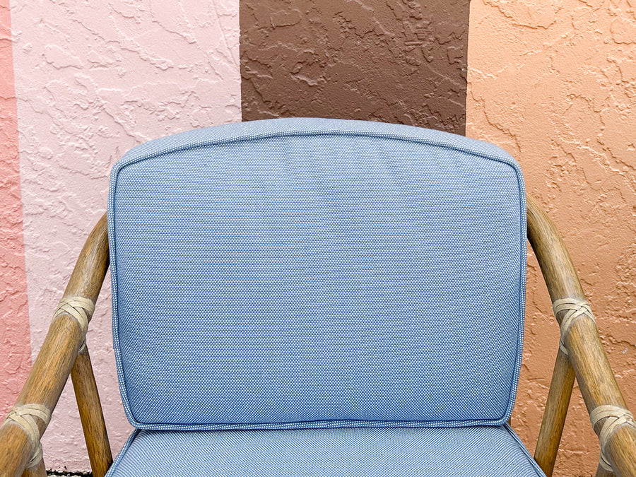 Pair of McGuire Rattan Chairs