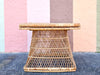 Island Style Buri Rattan Side Table