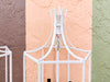 Pair of Modern Blush Pagoda Chandeliers