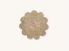 Set of Four Pink Petal Raffia Placemats
