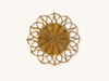 Set of Four Rattan Twist Flower Placemats