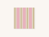 Pink and Gold Awning Stripe Cocktail Napkins