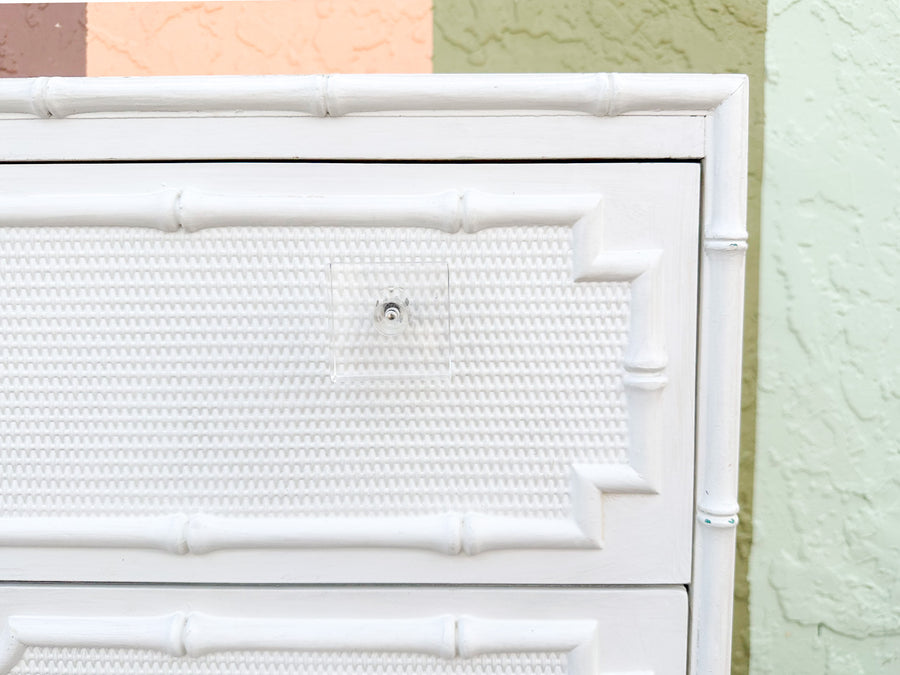 Oversized Omega Chest with Lucite Handles