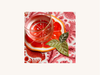 Set of Four Orange Cocktail Napkins